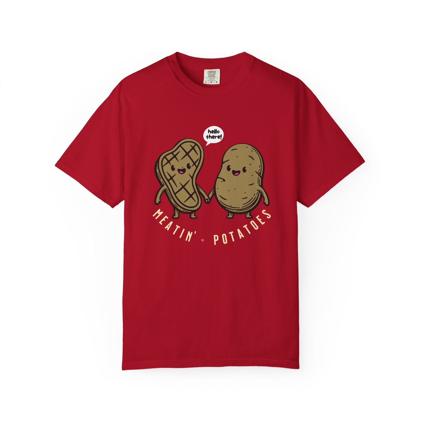 Meatin' Potatoes T-Shirt — Cute Steak & Potato Graphic Tee