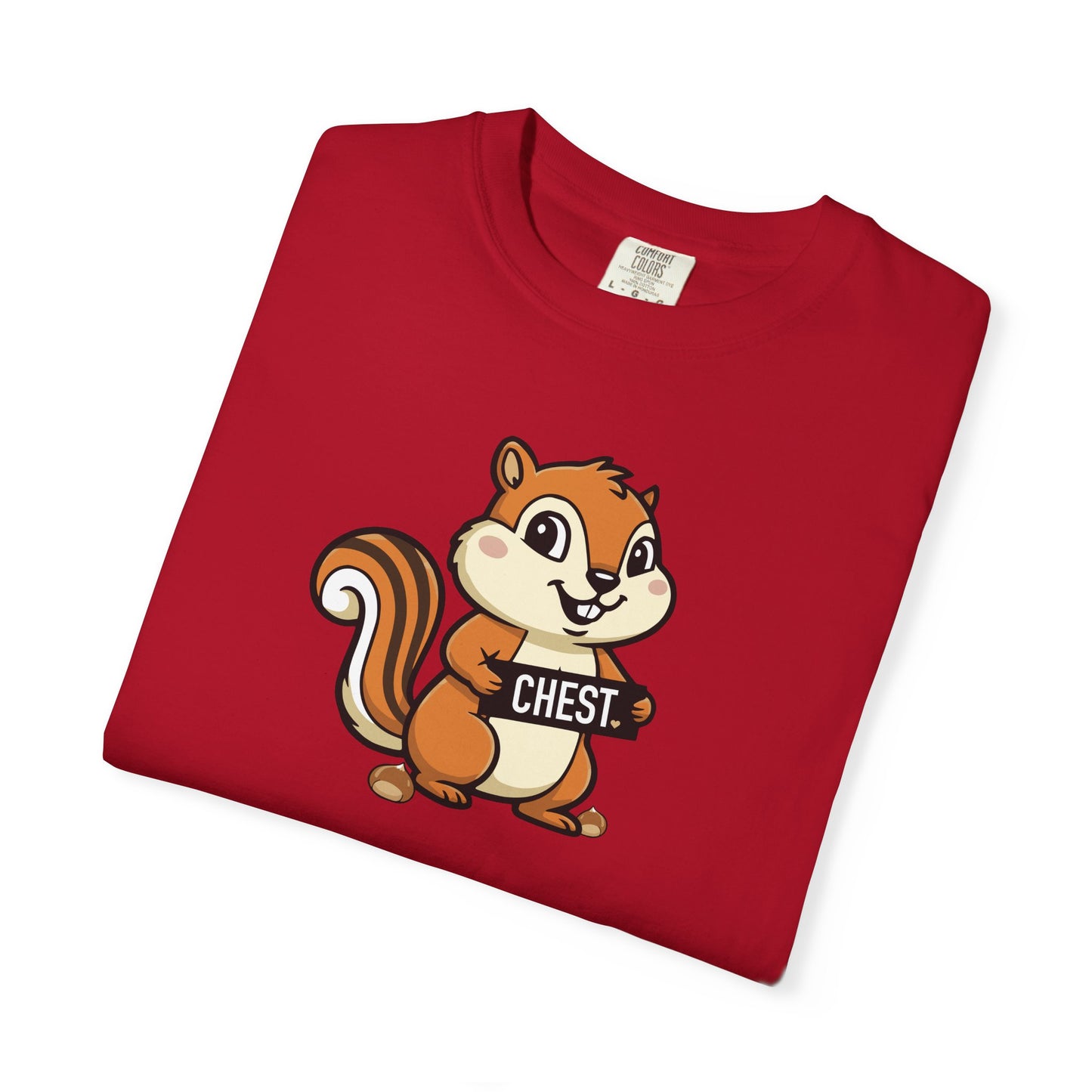 "Chestnuts: Chest" Couples Tee - Chipmunk Censored 'CHEST' Chestnut Graphic T-Shirt