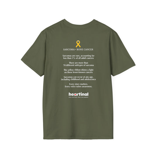 Yellow Strong T-Shirt — Sarcoma Bone Cancer Fight Club Awareness Tee