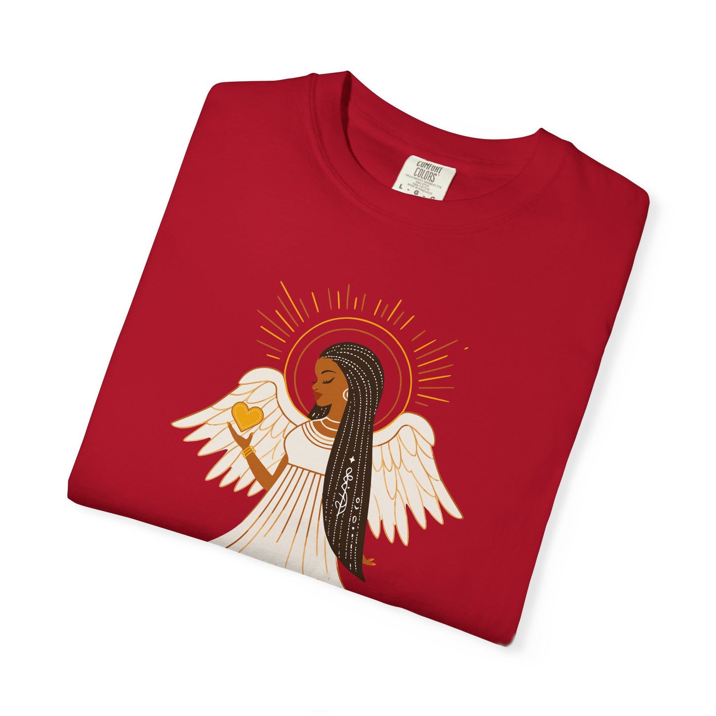 "Love.Hope.Faith. Never give up" T-Shirt - Perseverence Angel Graphic Tee