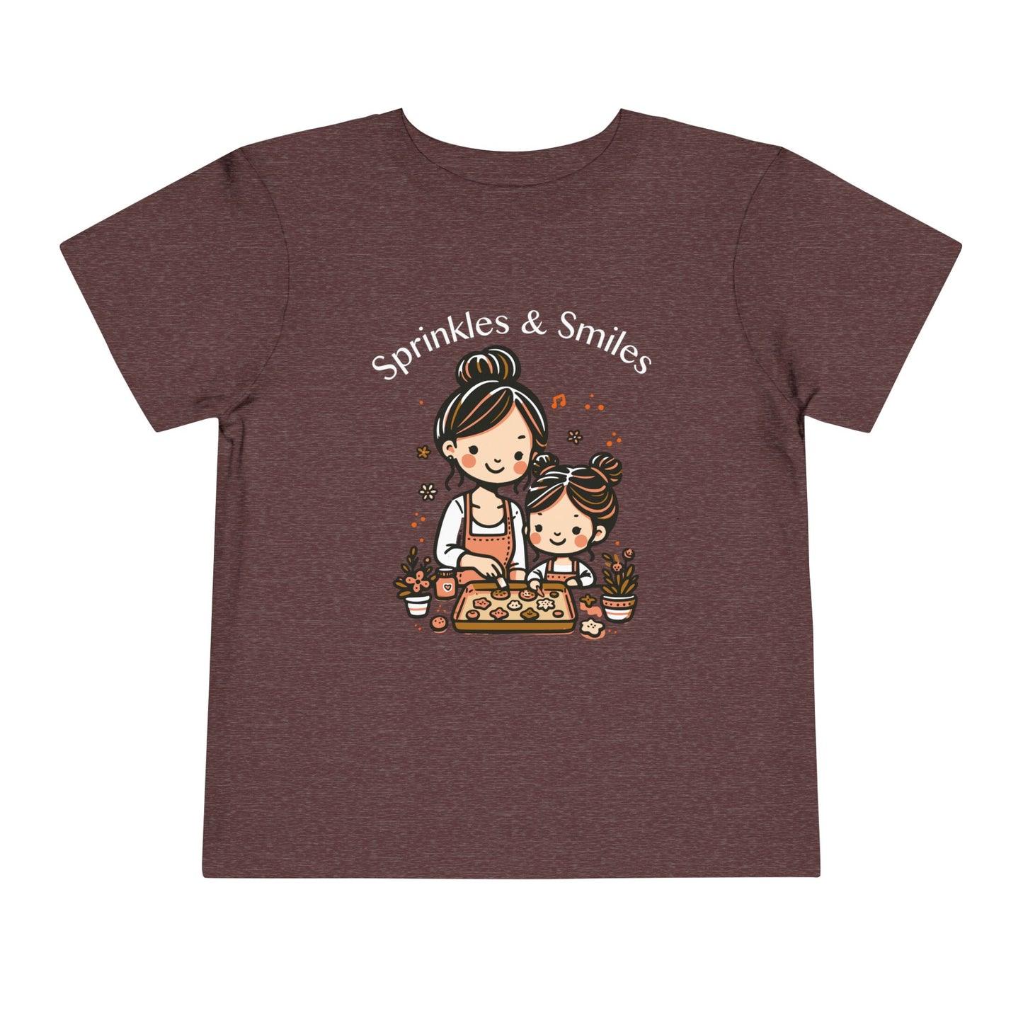 "Sprinkles & Smiles" Toddler Tee — Mom & Me Baking Graphic Shirt