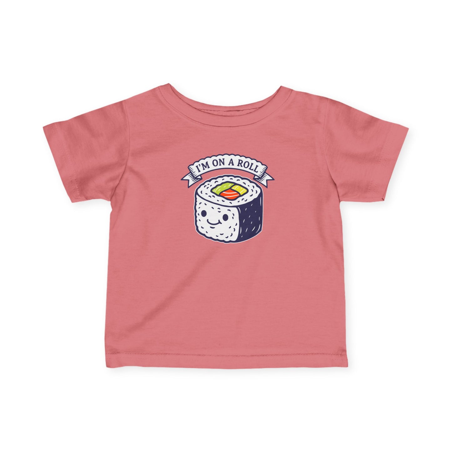 "I'm On A Roll" Infant Tee — Cute Sushi Baby Shirt