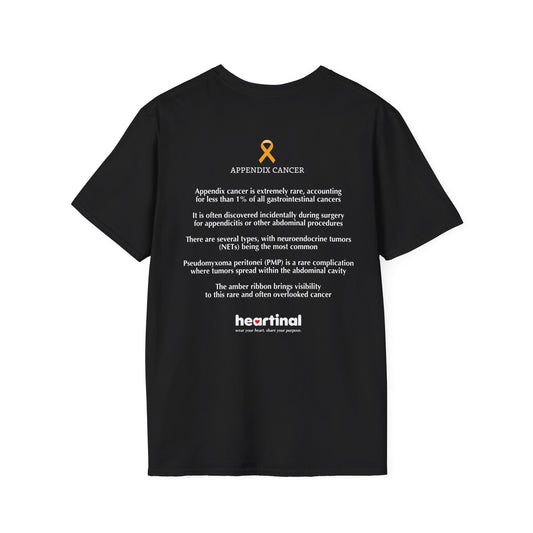 Amber Strong T-Shirt — Appendix Cancer Fight Club Support Tee