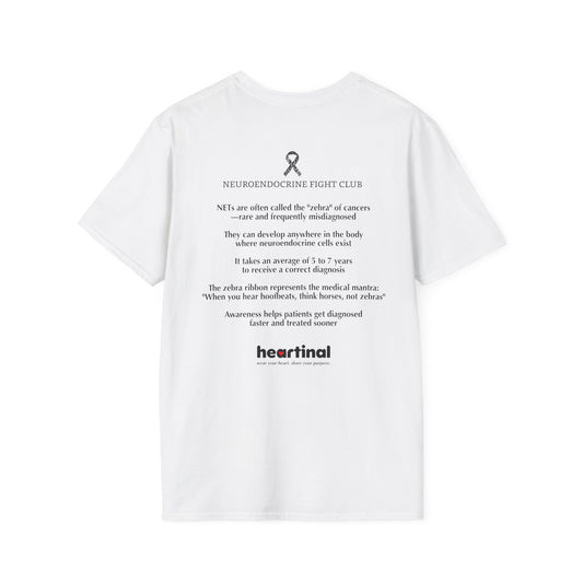 Zebra Strong T-Shirt — Neuroendocrine Cancer Fight Club Awareness Support Tee