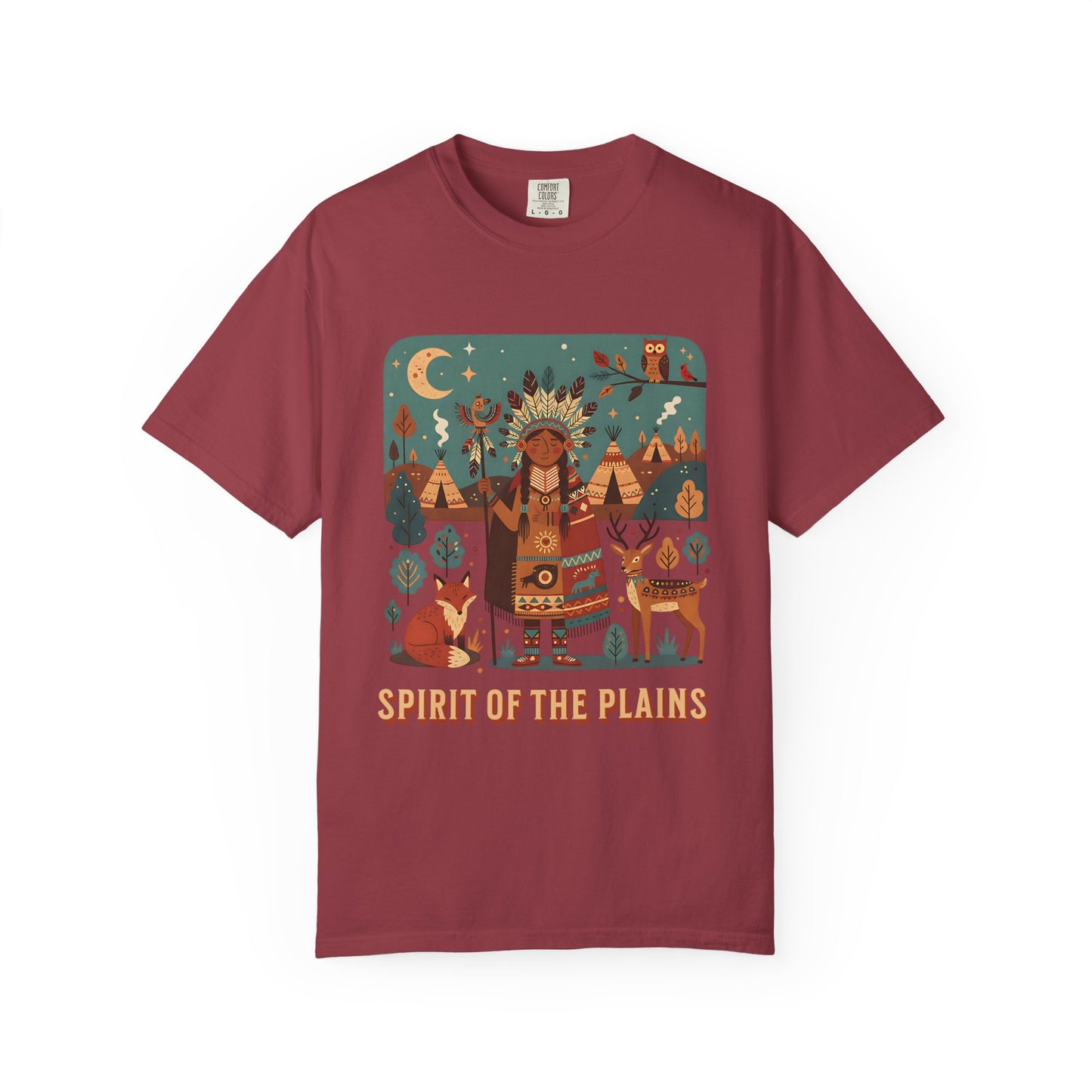 'Spirit of the Plains' T-Shirt — Native-Inspired Spiritual Graphic Tee
