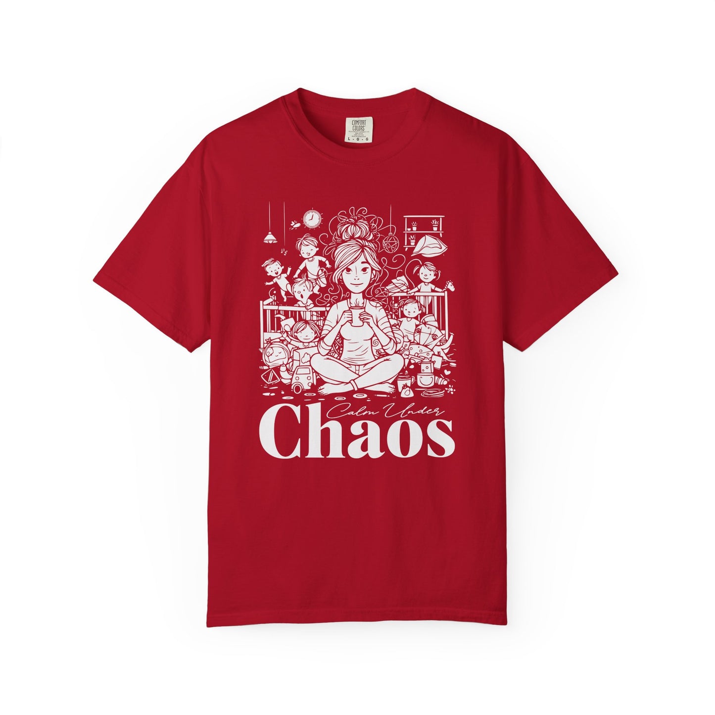 "Calm Under Chaos" T-Shirt — Mom Life Chaos Graphic Tee