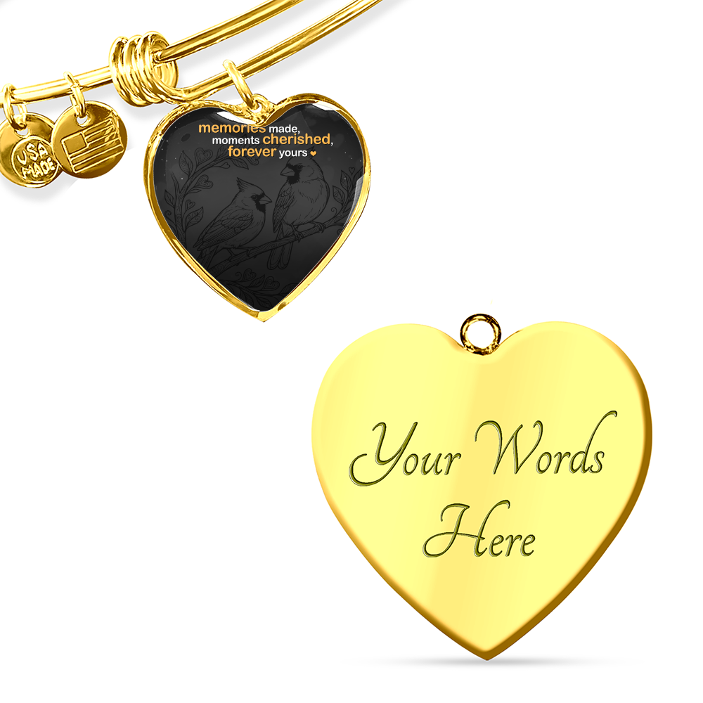 Personalized Precious Memories Bangle | Custom Engraved Luxury Bracelet | Gold or Silver Finish | Sentimental Gift