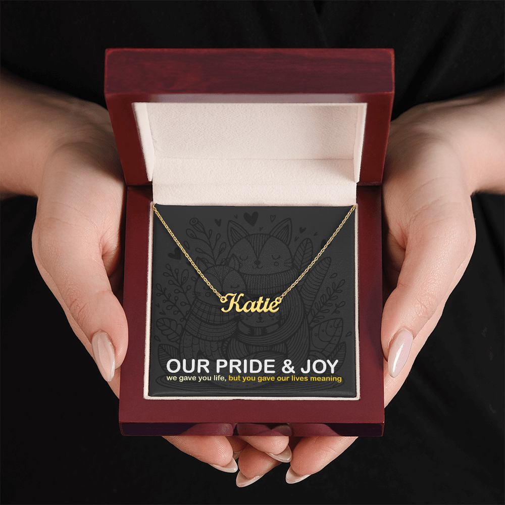 Custom Name Necklace: personalized gift for someone special | 18K gold finish