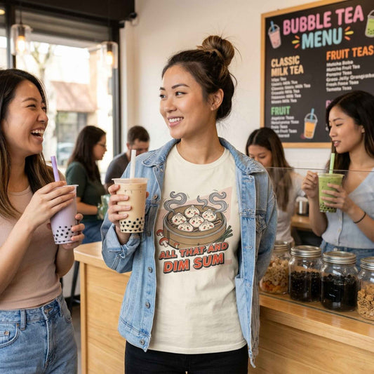 "All That and Dim Sum" Graphic T-Shirt — Dim Sum Cute Foodie Tee