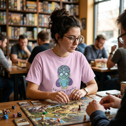 "Basically Psychic" T-Shirt - Cute Fortune Teller Graphic Tee