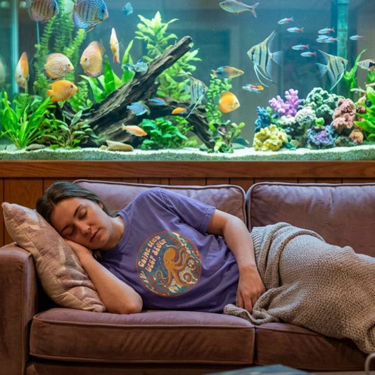 Going Into Deep Sleep Octopus T-Shirt — Vintage Ocean Sleep Graphic Tee