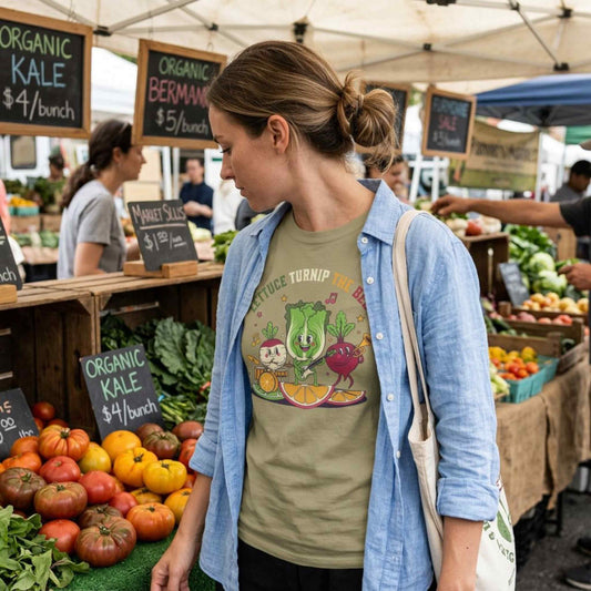 Lettuce Turnip The Beet T-Shirt — Cute Vegetable Band Graphic Tee