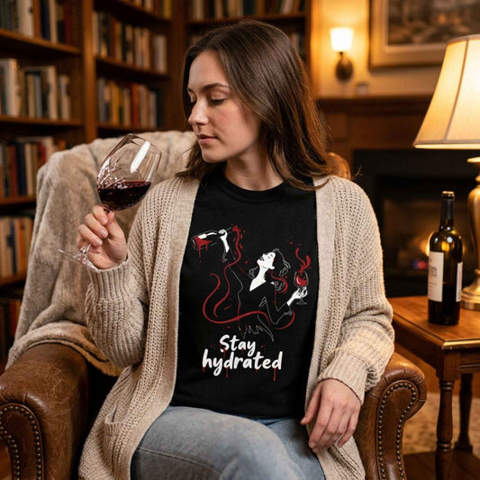 Stay Hydrated Wine T-Shirt — Funny Wine Lover Graphic Tee