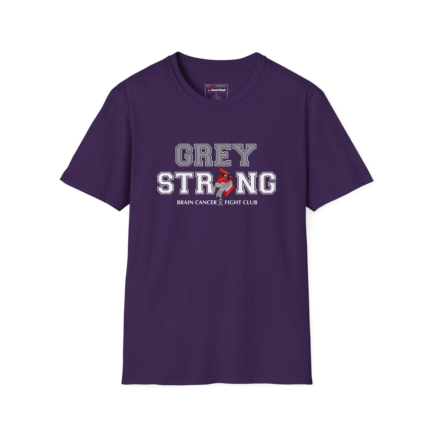 Grey Strong T-Shirt – Brain Cancer Fight Club Support Tee