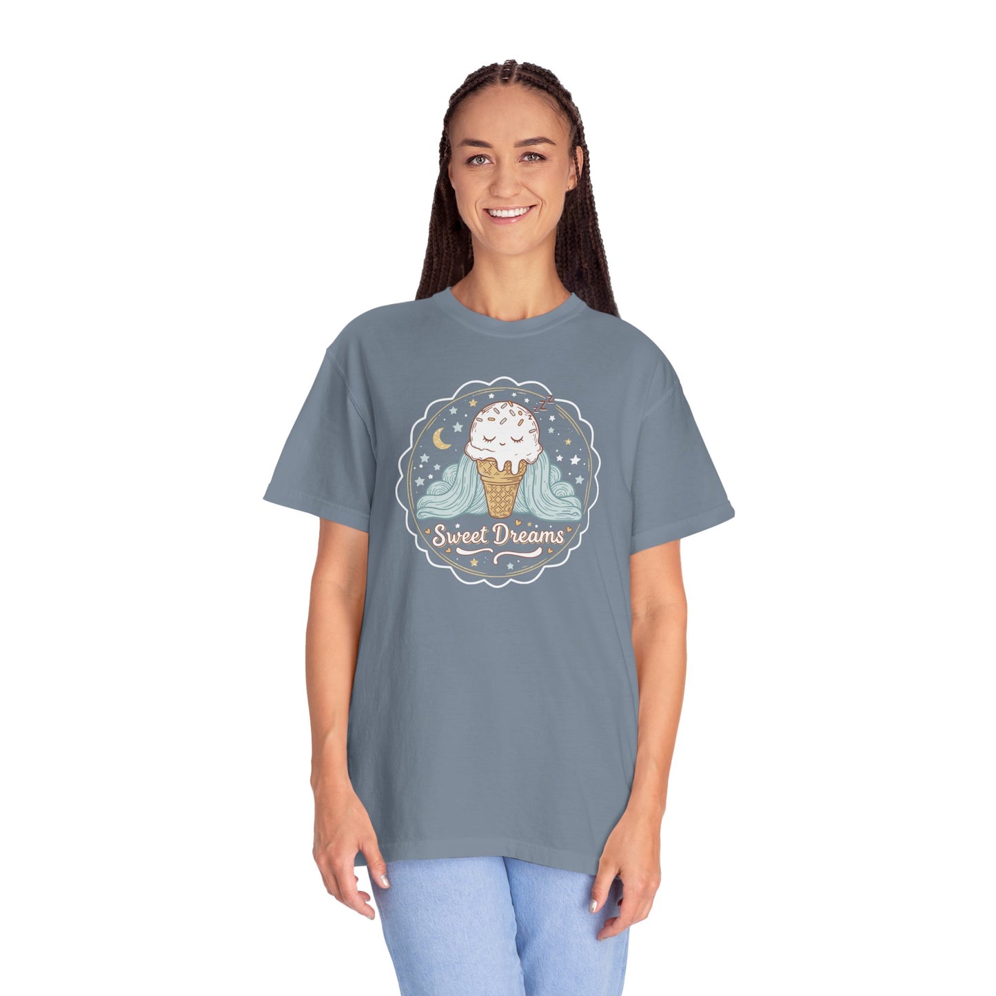 Sweet Dreams Ice Cream T-Shirt — Cute Pastel Dessert Graphic Tee