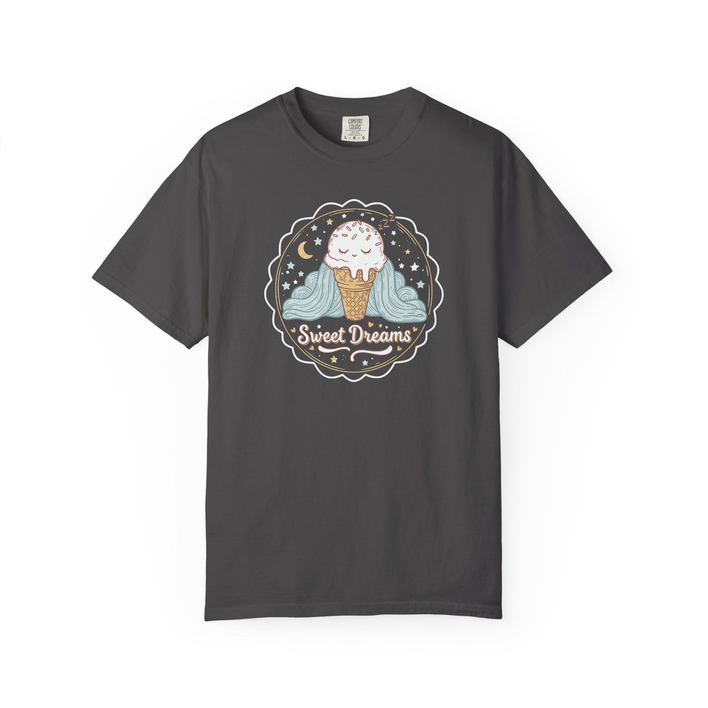 Sweet Dreams Ice Cream T-Shirt — Cute Pastel Dessert Graphic Tee