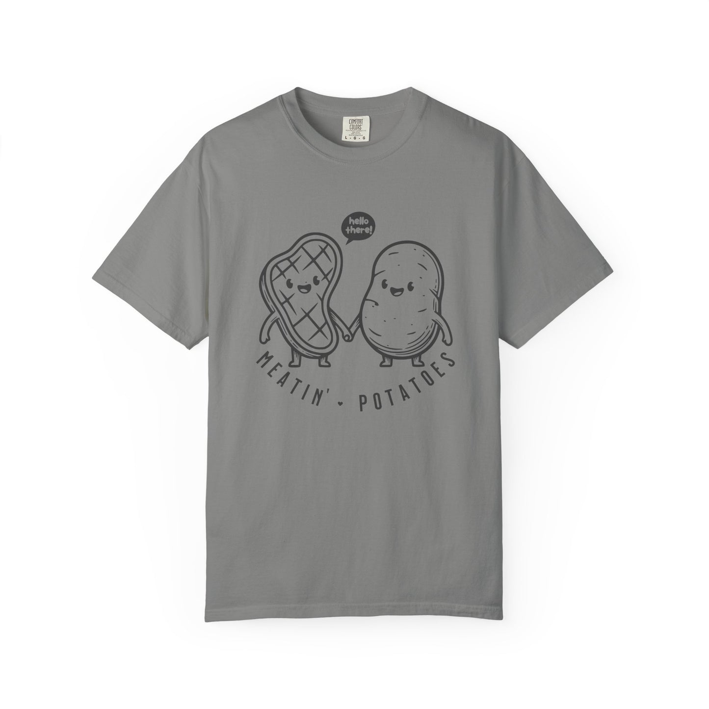 Meatin' Potatoes T-Shirt — Cute Steak & Potato Graphic Tee