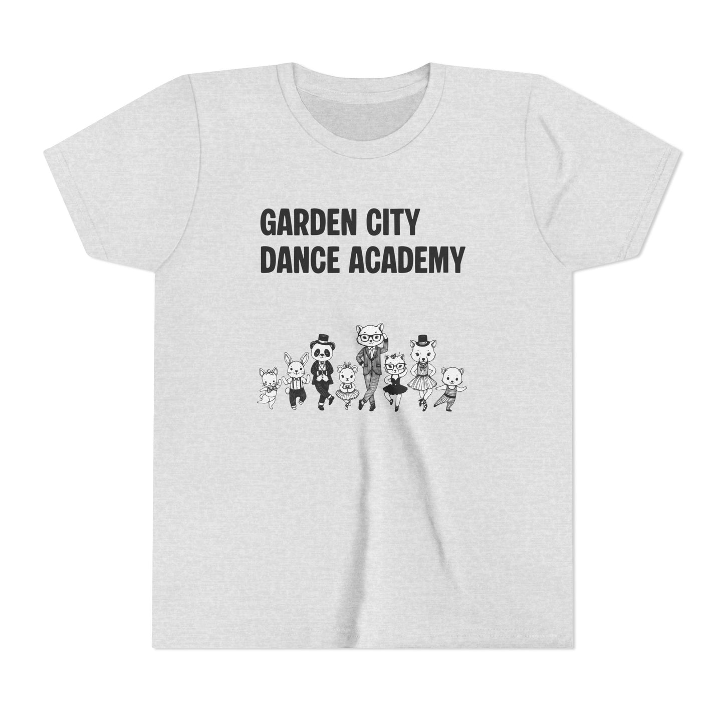 "Garden City Dance Academy" Youth Tee — Kids Dance Club Cartoon Dancers T-Shirt