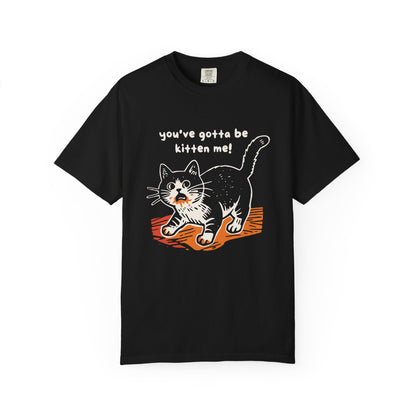 "You've Gotta Be Kitten Me!" Cat Graphic T-Shirt — Cute Retro Playful Kitty Tee