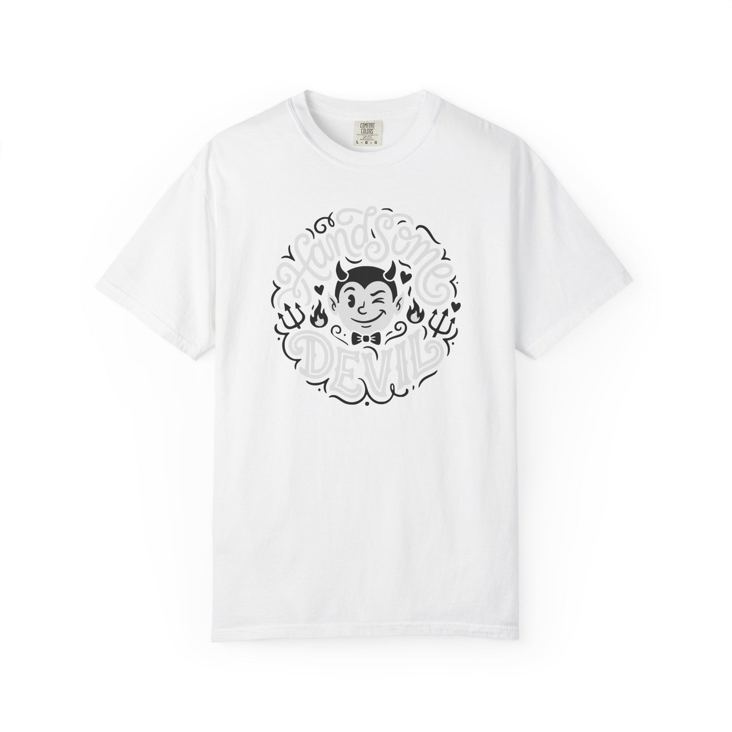 "Handsome Devil" Graphic T-Shirt — Cute Retro Devil Illustration Tee