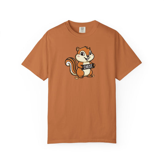 "Chestnuts: Chest" Couples Tee - Chipmunk Censored 'CHEST' Chestnut Graphic T-Shirt