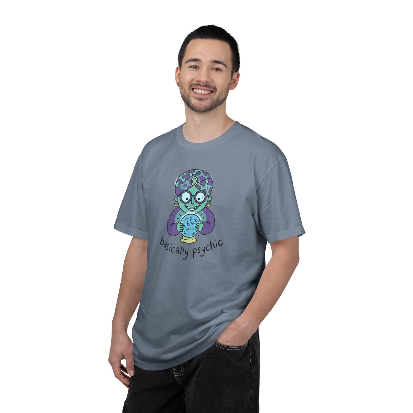 "Basically Psychic" T-Shirt - Cute Fortune Teller Graphic Tee