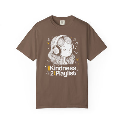 "Add Kindness 2 Your Playlist" T-Shirt — Cute Inspirational Music Lover Graphic Tee