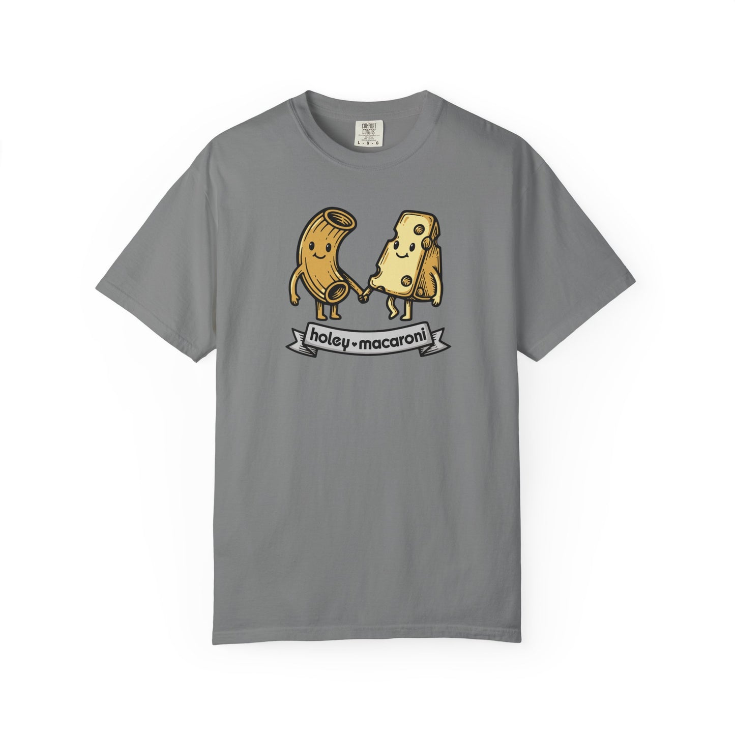 Holey Macaroni T-Shirt — Funny Mac & Cheese Graphic Vintage Tee
