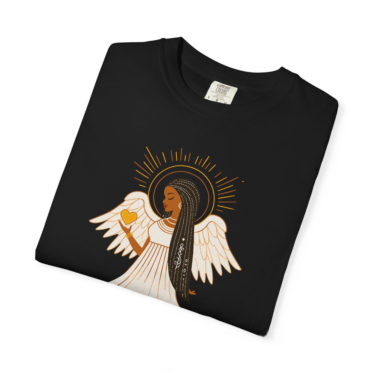"Love.Hope.Faith. Never give up" T-Shirt - Perseverence Angel Graphic Tee