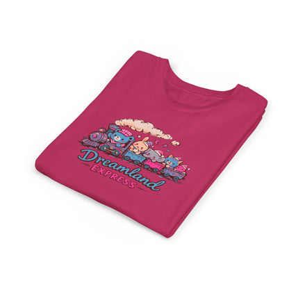 "Dreamland Express" Youth Tee — Cute Train & Animal Crew Kids Shirt