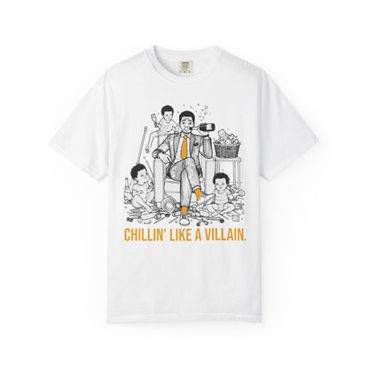 "Chillin' Like A Villain" T-Shirt — Cool Suit & Tie Family Man Graphic Tee