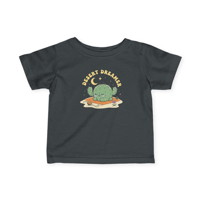 “Desert Dreamer” Infant Tee — Cute Sleeping Cactus Baby Shirt