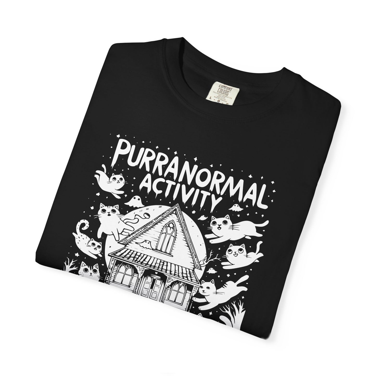 "Purranormal Activity" Cat T-Shirt — Spooky Paranormal Cat Lovers Graphic Tee