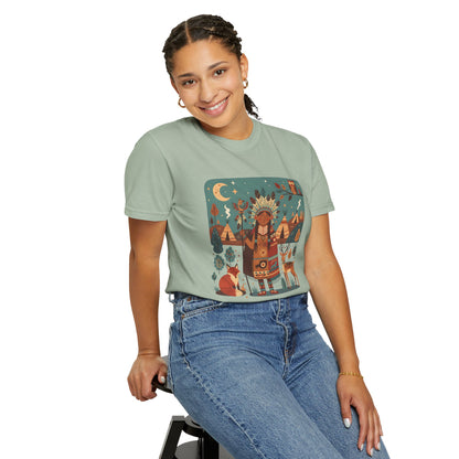 'Spirit of the Plains' T-Shirt — Native-Inspired Spiritual Graphic Tee