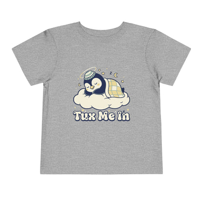 'Tux Me In' Toddler Tee —  Sleepy Penguin Short Sleeve Kids Shirt