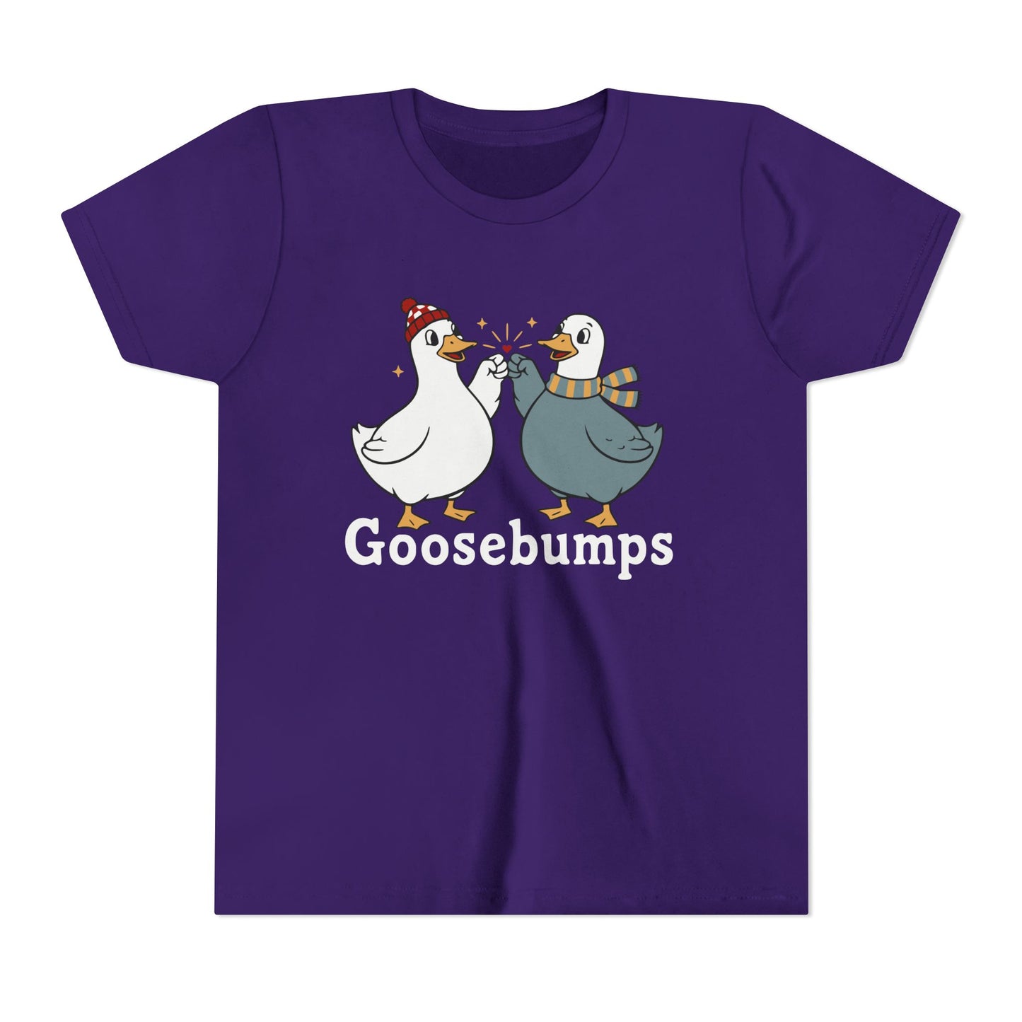 "Goosebumps" Youth Tee - Cute Winter Geese Kids Shirt