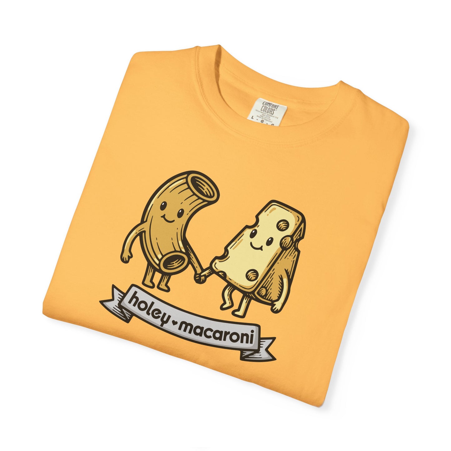 Holey Macaroni T-Shirt — Funny Mac & Cheese Graphic Vintage Tee