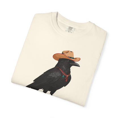"Cawgirl" Couples Tee  — Western Raven Cowgirl Graphic T‑Shirt