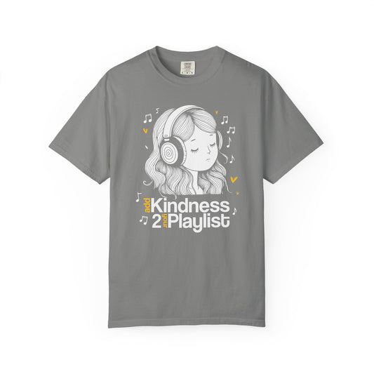 "Add Kindness 2 Your Playlist" T-Shirt — Cute Inspirational Music Lover Graphic Tee