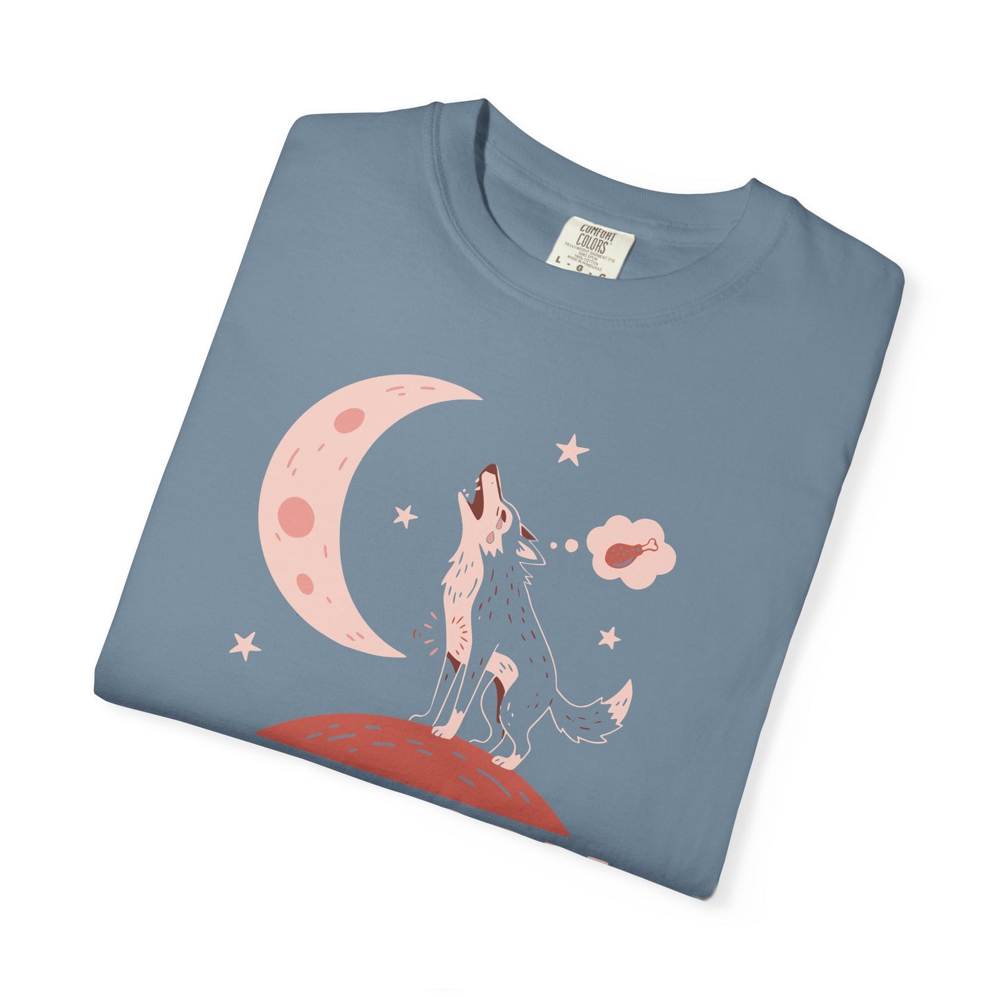 Hangry Like the Wolf T-Shirt — Cute Howling Wolf Graphic Tee