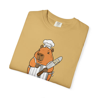 Capybara Chef T-Shirt — "Watch Yourself" Cute Cooking Animal Tee