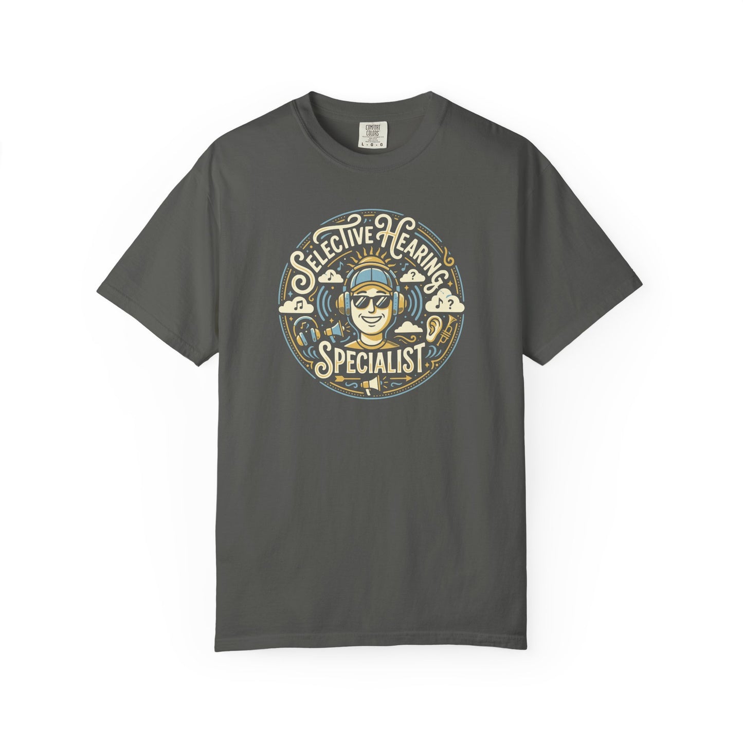 Selective Hearing Specialist T-Shirt — Funny Earbuds Graphic Tee