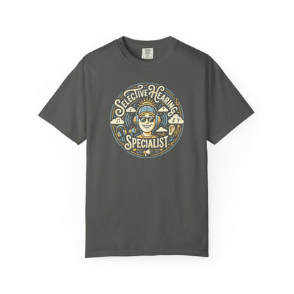 Selective Hearing Specialist T-Shirt — Funny Earbuds Graphic Tee
