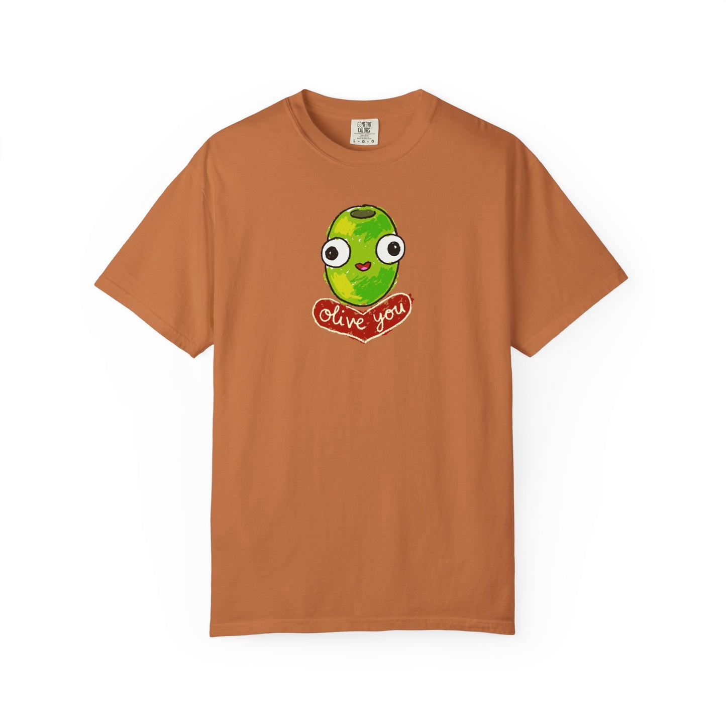 "Olive You" Cute Graphic T-Shirt - Love Tee