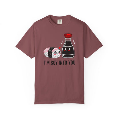 "I'm Soy Into You" T-Shirt — Cute Sushi & Soy Sauce Lovers Couple Graphic Tee