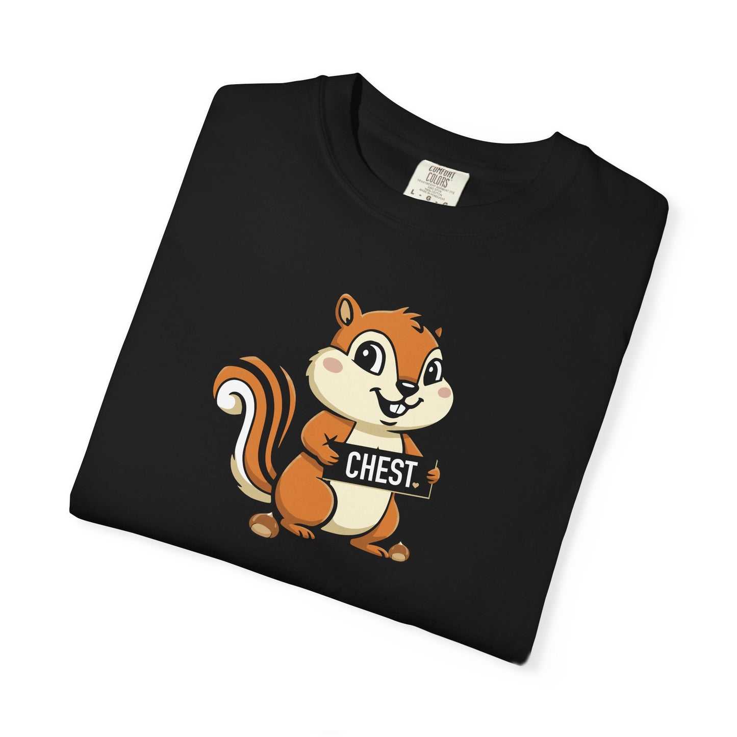 "Chestnuts: Chest" Couples Tee - Chipmunk Censored 'CHEST' Chestnut Graphic T-Shirt