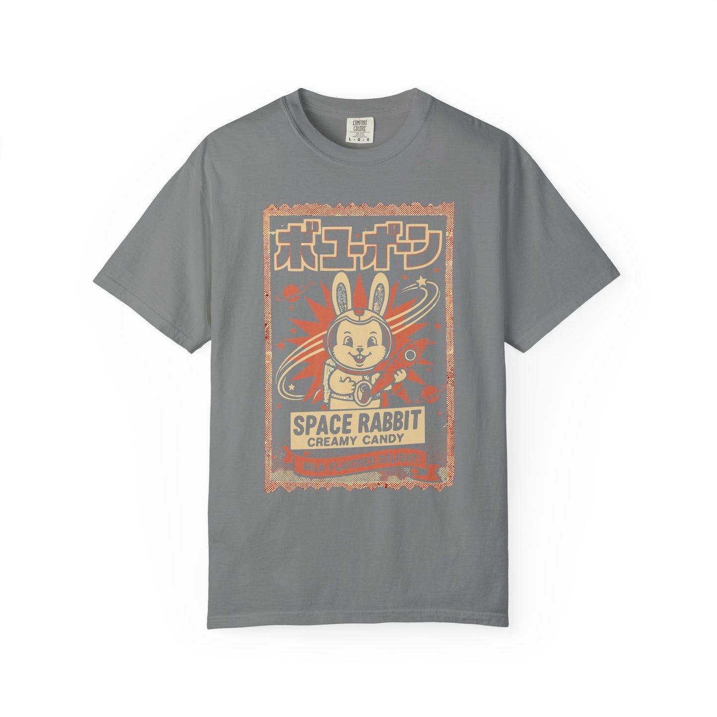 Space Rabbit T-Shirt — Retro Japanese Candy Graphic Tee