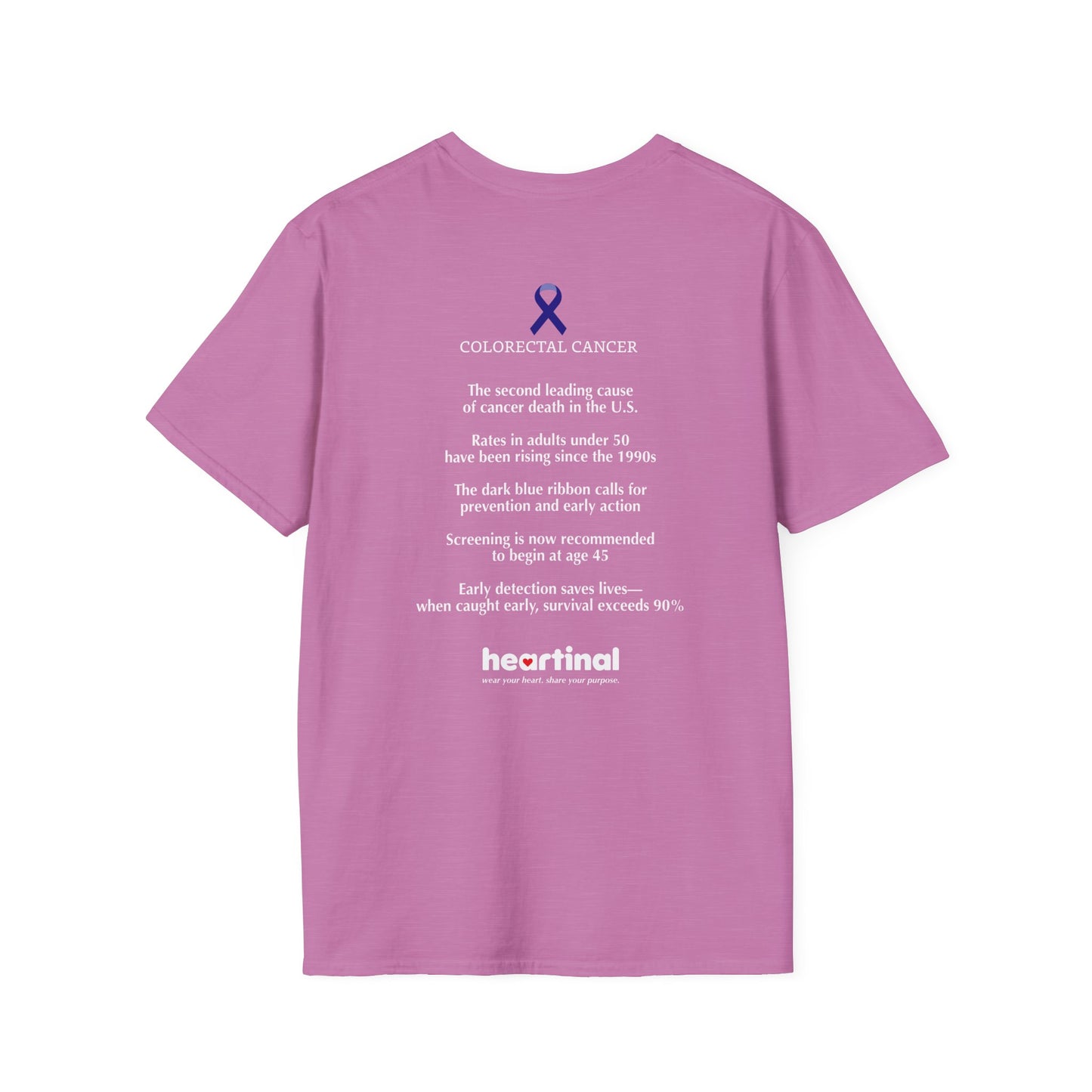 Dark Blue Strong T-Shirt — Colorectal Cancer Awareness Support Tee