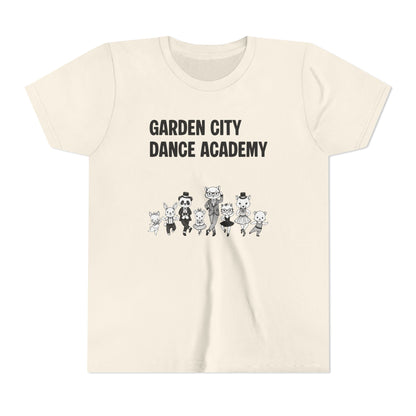 "Garden City Dance Academy" Youth Tee — Kids Dance Club Cartoon Dancers T-Shirt