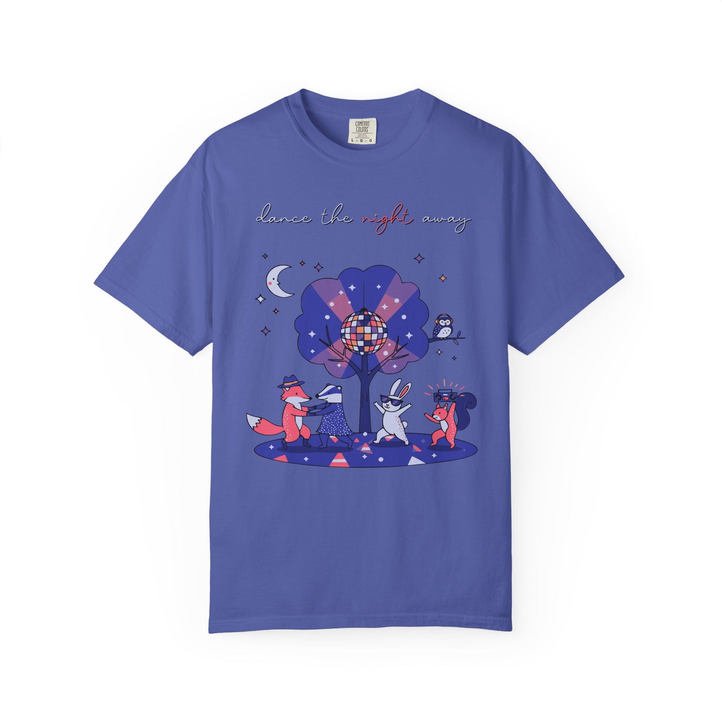 Dance the Night Away T-Shirt — Night Forest Animals Graphic Tee